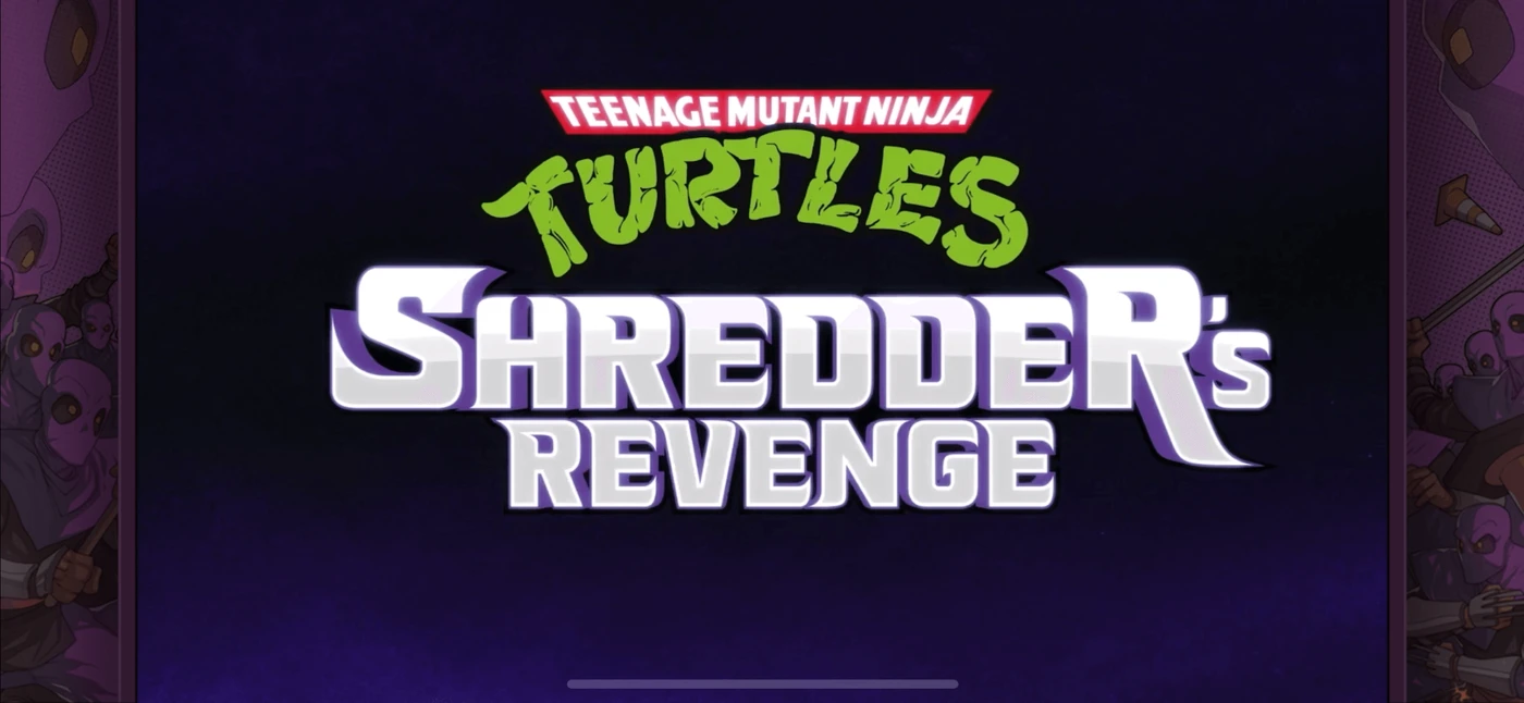 TMNT: Shredders Revenge Start screen reference