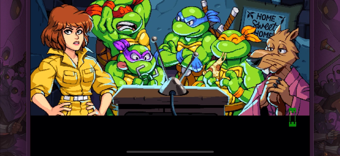 TMNT: Shredders Revenge Cut Scene reference